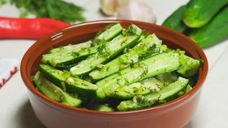 Barrel-Style Pickled Cucumbers in a Pot