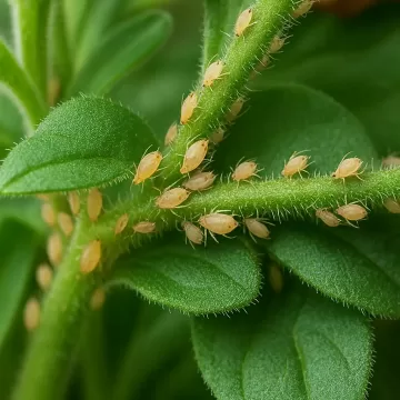 What is the danger of aphids on petunias and how to effectively combat them