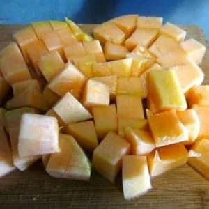 Freezing melon for long-term storage